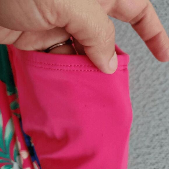 NWT SWIM by CACIQUE Tropical Floral Blouson No Wires lightly Padded Tankini 16 - Picture 6 of 9